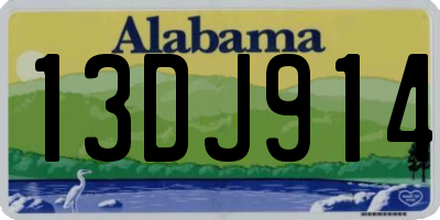 AL license plate 13DJ914