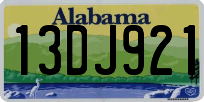 AL license plate 13DJ921