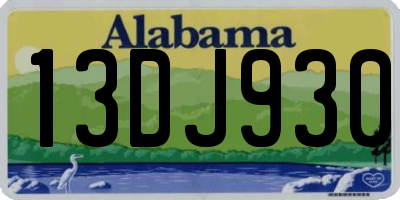 AL license plate 13DJ930