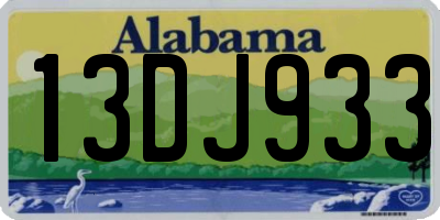 AL license plate 13DJ933