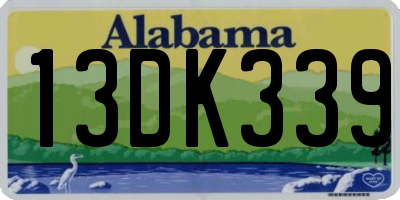AL license plate 13DK339