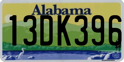 AL license plate 13DK396