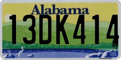 AL license plate 13DK414