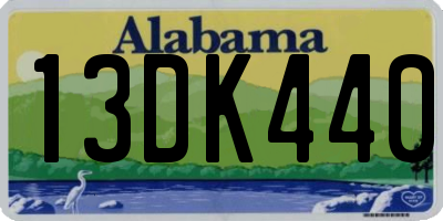 AL license plate 13DK440
