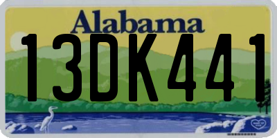 AL license plate 13DK441