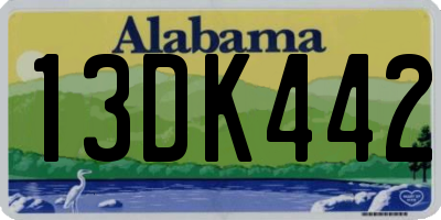 AL license plate 13DK442
