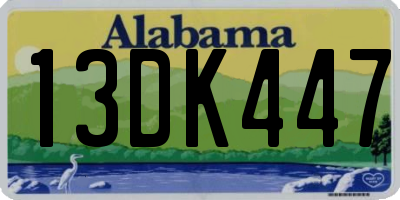 AL license plate 13DK447