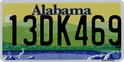 AL license plate 13DK469