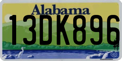 AL license plate 13DK896