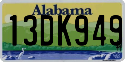 AL license plate 13DK949