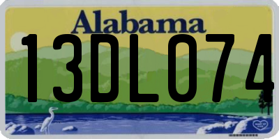 AL license plate 13DL074