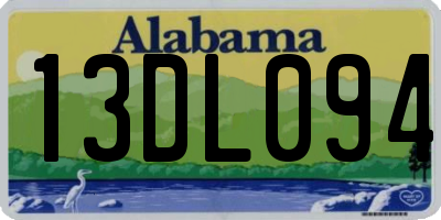 AL license plate 13DL094