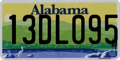 AL license plate 13DL095