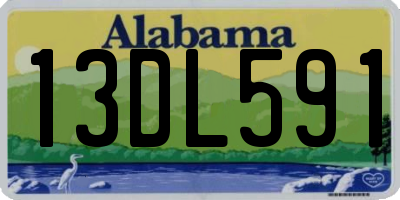 AL license plate 13DL591