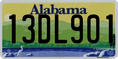 AL license plate 13DL901