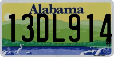 AL license plate 13DL914