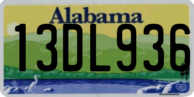 AL license plate 13DL936