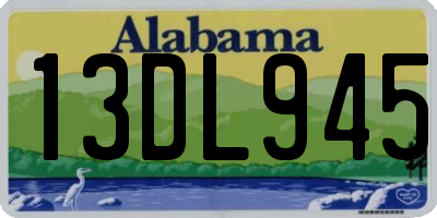 AL license plate 13DL945