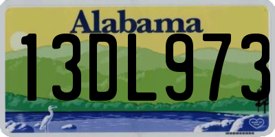 AL license plate 13DL973