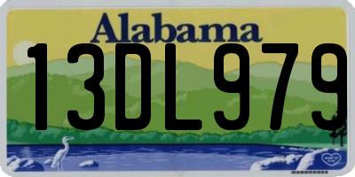 AL license plate 13DL979