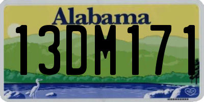 AL license plate 13DM171