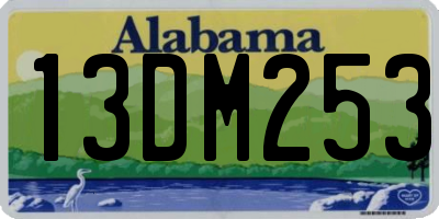 AL license plate 13DM253