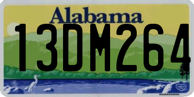 AL license plate 13DM264