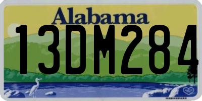 AL license plate 13DM284