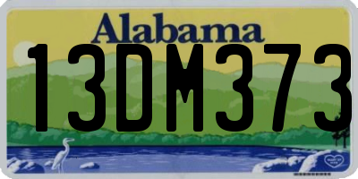 AL license plate 13DM373
