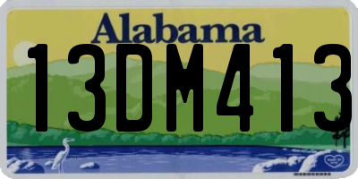 AL license plate 13DM413