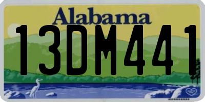 AL license plate 13DM441