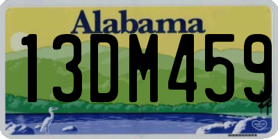 AL license plate 13DM459