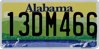 AL license plate 13DM466