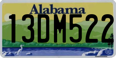 AL license plate 13DM522