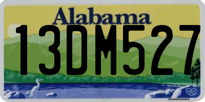 AL license plate 13DM527