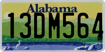 AL license plate 13DM564