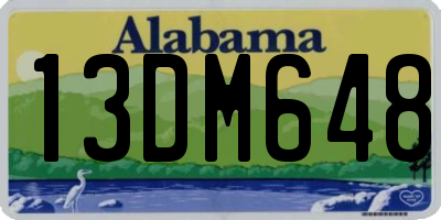 AL license plate 13DM648