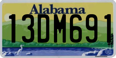 AL license plate 13DM691