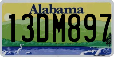 AL license plate 13DM897