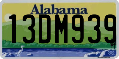 AL license plate 13DM939