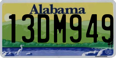 AL license plate 13DM949