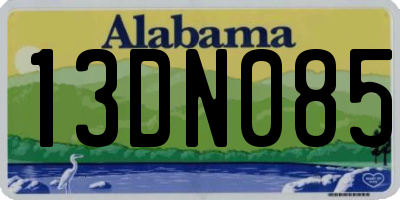 AL license plate 13DN085