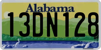AL license plate 13DN128