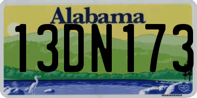 AL license plate 13DN173