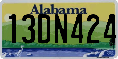 AL license plate 13DN424