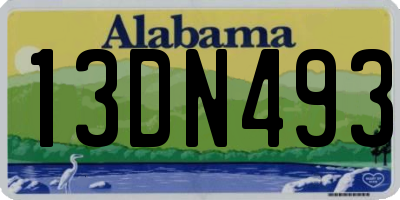 AL license plate 13DN493