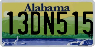 AL license plate 13DN515