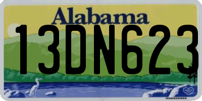 AL license plate 13DN623