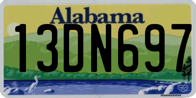 AL license plate 13DN697