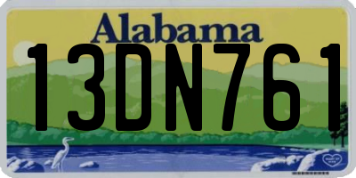 AL license plate 13DN761